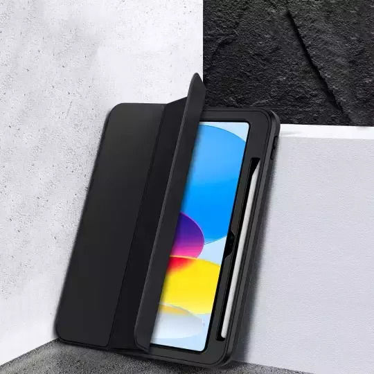 Tech-Protect Endurance Back Cover Rotativă Neagră (iPad 10,9” 10/2022, iPad 11” 11/2025)