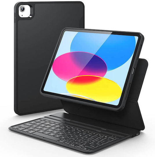 ESR Ascend Lite Flip Cover With Keyboard In English US Black (iPad 2022 10.9'' / iPad 2025 11")