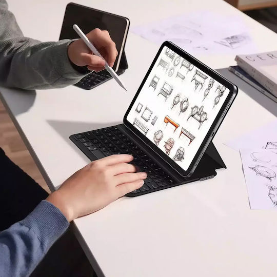 Baseus Brilliance Flip Cover με Πληκτρολόγιο Μαύρη (iPad Pro 12.9 (2019/2020/2021/2022))