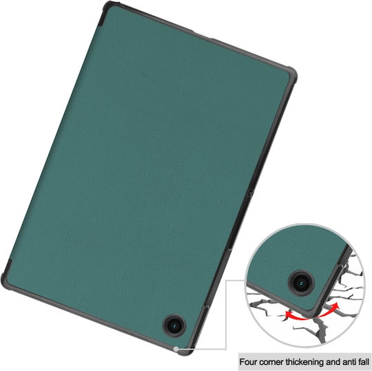 Magnetic 3 Fold Flip Cover Green Galaxy Tab A8