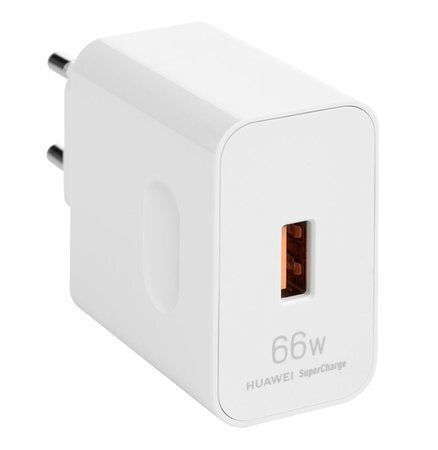 Huawei Φορτιστής με Θύρα USB-A και Καλώδιο USB-C 66W SuperCharge Λευκός (HW-110600E02)