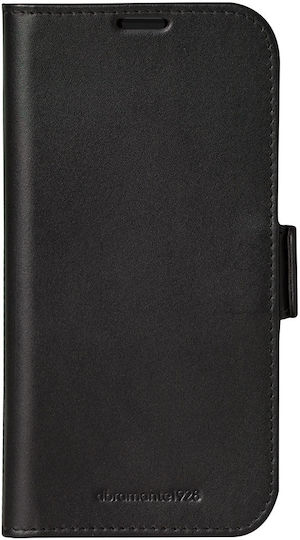 Husă Dbramante1928 iPhone 16 Folio Model Copenhagen Cu Slot Pentru Card Neagră
