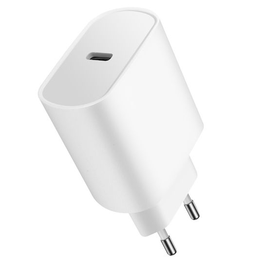 GRAB N GO Wireless Charger with USB-C Port 20W Power Delivery White