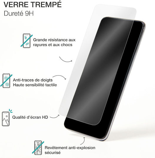 Bigben Screen Protector Honor 200 Din Sticlă Temperată 2.5d Kit De Curățare Transparent