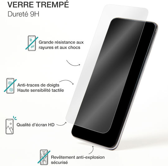 Bigben Folie Protectie Telefoane iPhone 16 Pro Din Sticlă Călită 2.5d 9h Transparentă