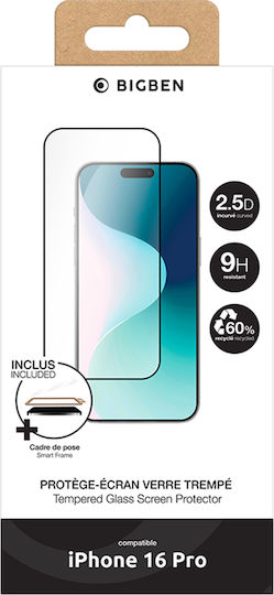 Bigben Folie Protectie Telefoane iPhone 16 Pro Din Sticlă Călită 2.5d 9h Transparentă