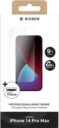Bigben Connected Gehärtetes Glas Schutzfolie für iPhone 14 Pro Max Transparent
