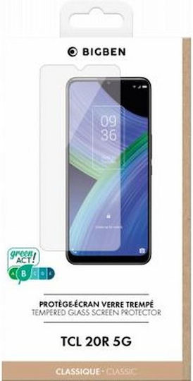 Bigben Verbundenes Gehärtetes Glas Displayschutzfolie TCL 20R Fingerabdruckfrei Transparent