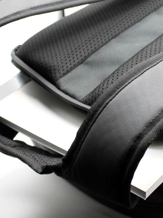 Puro Rucsac Pentru Laptop și Tabletă Pc 15.6'' Din Nailon Impermeabil Model All Over Negru