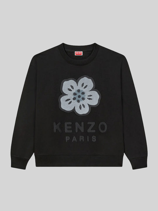 Women's Blouse Cotton Long Sleeve Floral Black