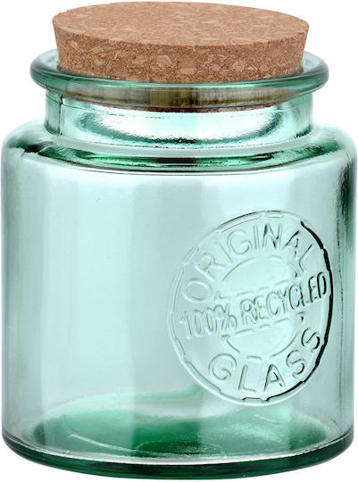 Estia Vase General Use with Cork Glass Transparent 500ml Estia Vase General Use with Cork Glass Transparent 500ml