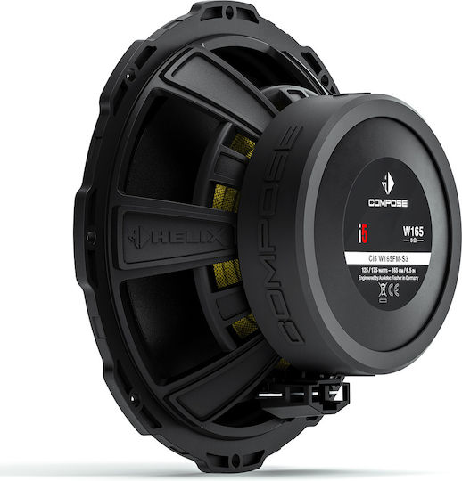Helix Car Speaker Set Ci5 W165FM-S3 6.5" with 125W RMS (Midrange)