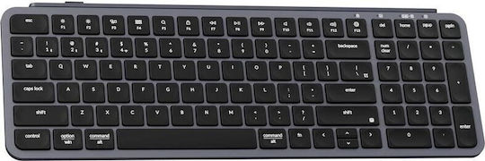 Keychron B2 Pro B2P-K1 Безжична Bluetooth Клавиатура Английски US Съвместима с Mac Space Grey