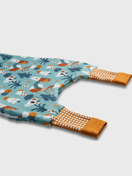 Tender Winter Sleeping Bag with Feet Flex 2.5 Tog Turquoise with Detachable Sleeves