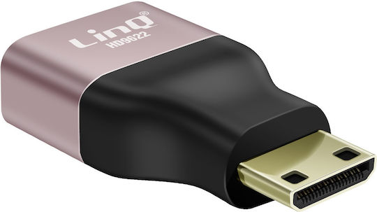Linq 8K UHD HDMI Female to Mini HDMI Male Video Adapter Black