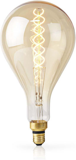 Nedis LED Filament Glühbirne E27 A160 5W 280 Lumen 2000K Dimmbar Vintage In Glas Transparent