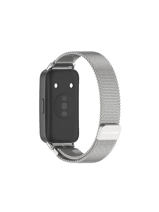 Curea Oțel inoxidabil Argintiu (Huawei Band 8)