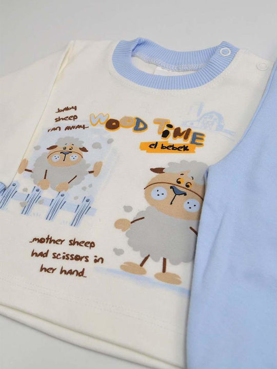 Extan Bebe Kids' Pajamas Sky Blue