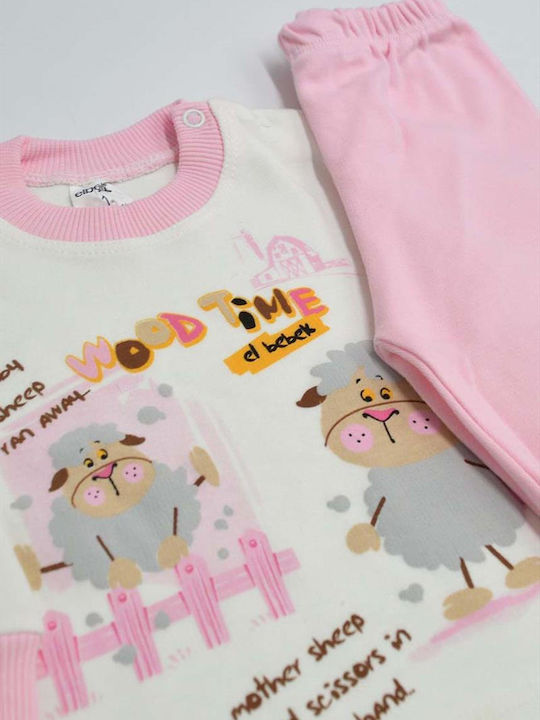 Extan Bebe Kids' Pajamas Pink