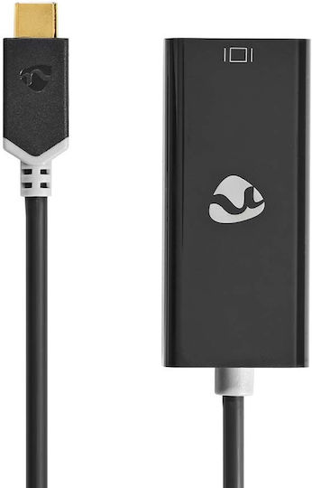 Nedis USB 3.2 Gen 1 USB-C Male to Mini DisplayPort Female Adapter 0.2m Black