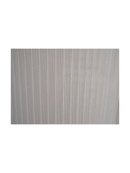 Saray Home White Pencil Pleat Curtain 100x220cm