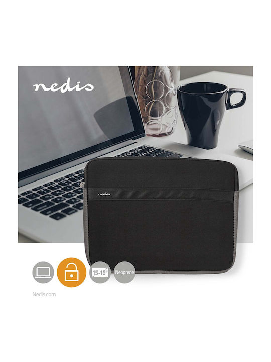 Nedis 15-16” Неопренов Калъф За Лаптоп Защитa От Удари И Драскотини Черен