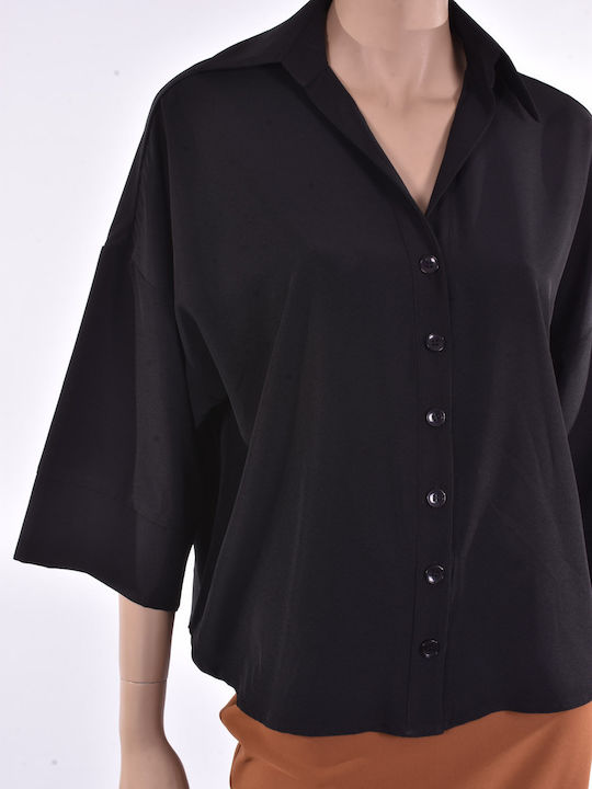 Women's Long Sleeve Shirt Black