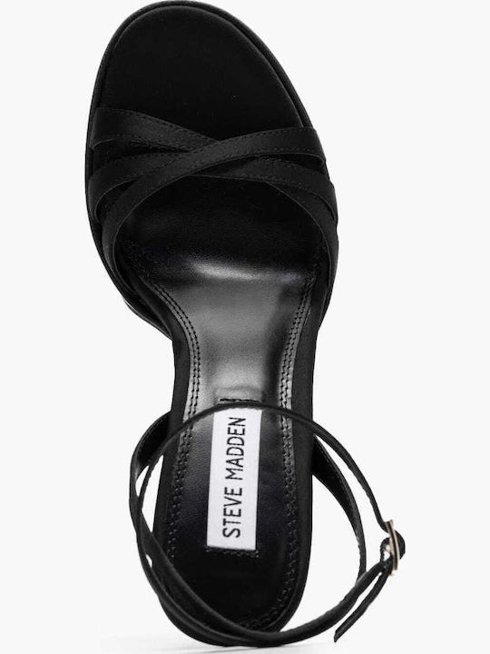 Fleet Fabric Sandals Black