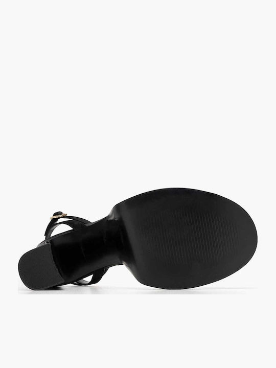 Fleet Fabric Sandals Black