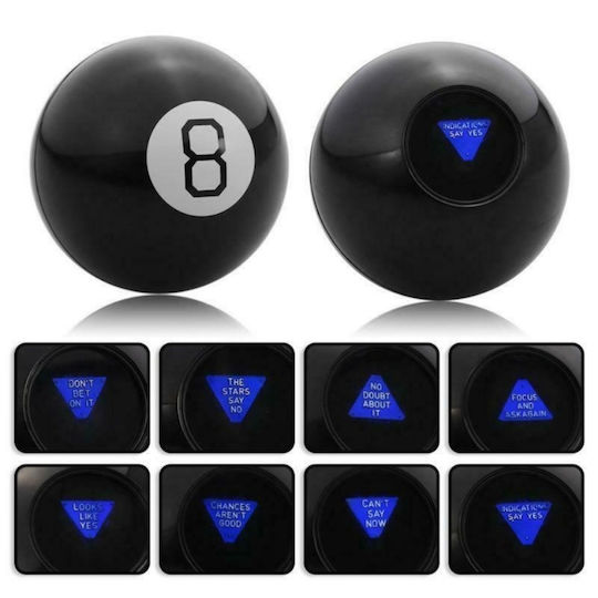 Wahrheitskugel Magic 8 Ball 10cm Schwarze Weiße Shake Um Antwort Zu Erhalten 20 Antworten In Englisch