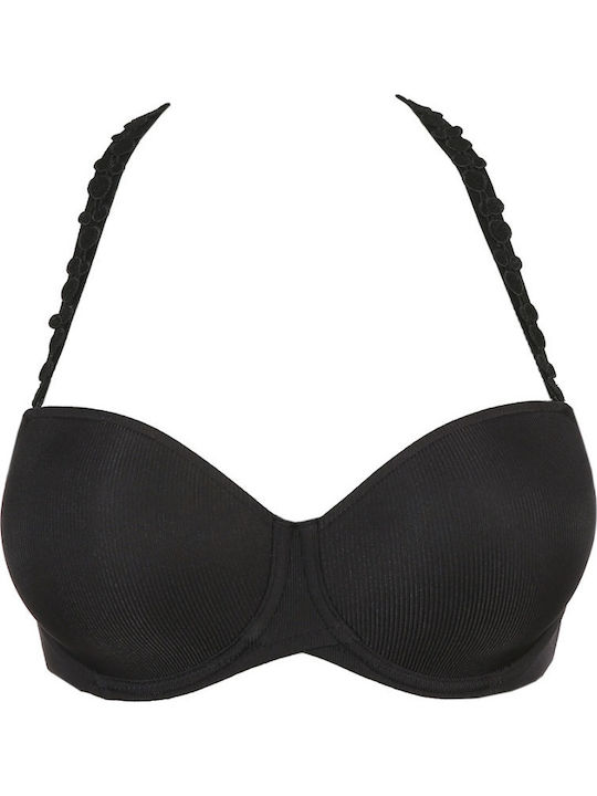 Minimizer Minimizer Strapless Bra with Light Padding Underwire Black