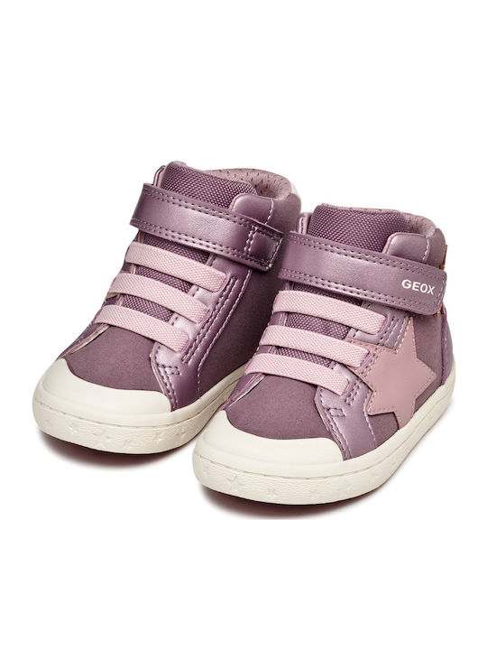 B Gisli Anatomical Kids Boots with Velcro Pink