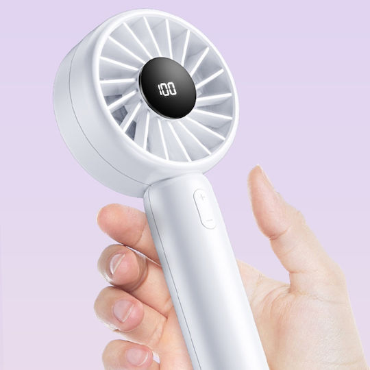 Mini Ventilator Portabil Ct-110 5 Viteze Usb-c Compact Ușor Set Autocolant Roz