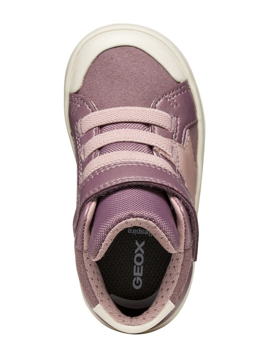 B Gisli Anatomical Kids Boots with Velcro Pink