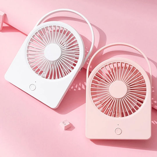 Mini Portable Fan Ct-108 Usb 2w Compact Lightweight Set Sticker Blue