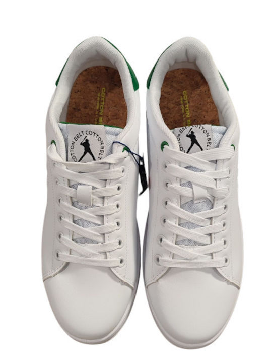 Ανδρικά Ανατομικά Sneakers Λευκό Με Πράσινο