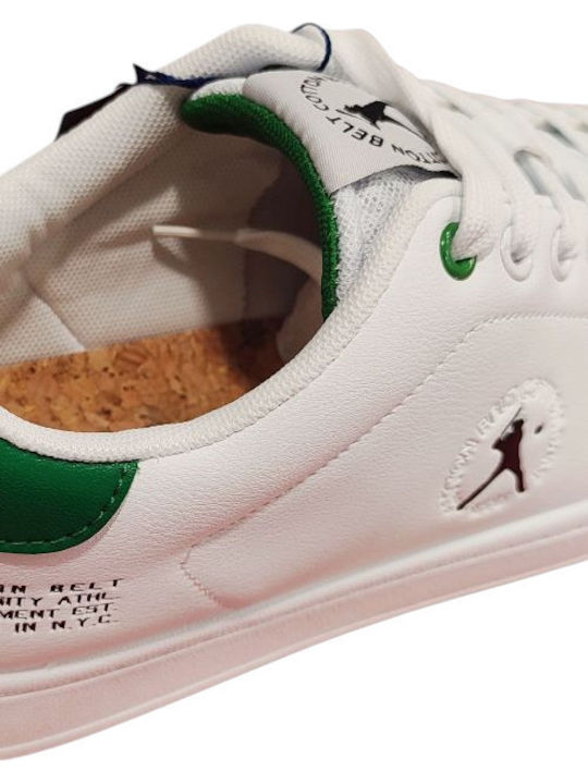 Ανδρικά Ανατομικά Sneakers Λευκό Με Πράσινο