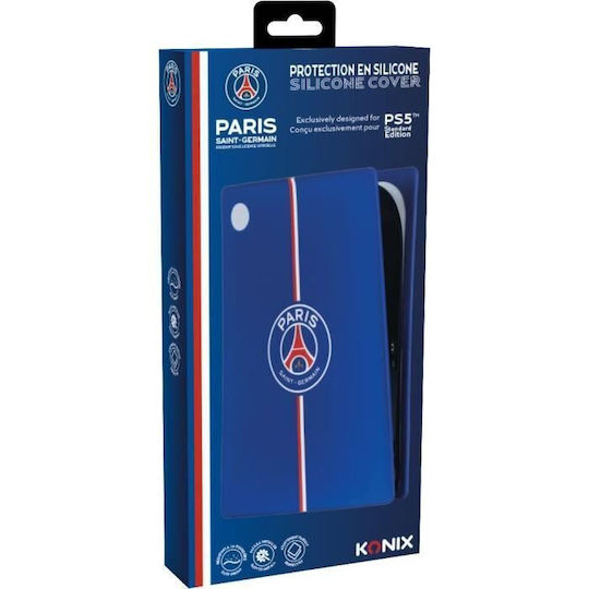 Placă De Protecție Konix Psg Ps5 Din Silicon Rezistentă La Șocuri Și Zgârieturi Albastră