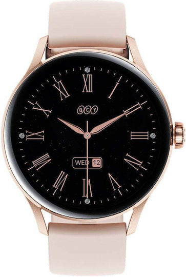 QCY Elite S11 Smartwatch с Пулсометър (Розово Злато - Small)