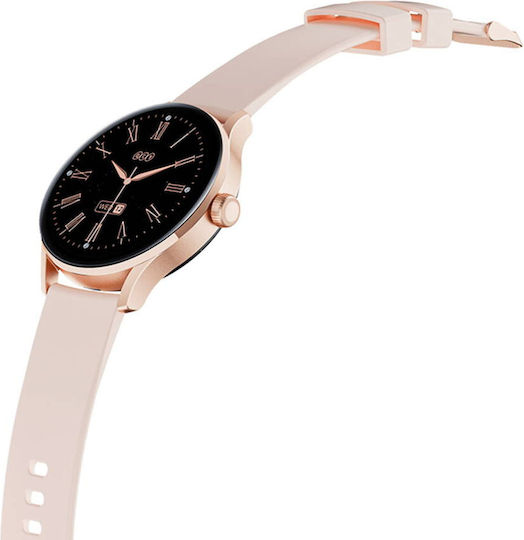 QCY Elite S11 Smartwatch с Пулсометър (Розово Злато - Small)