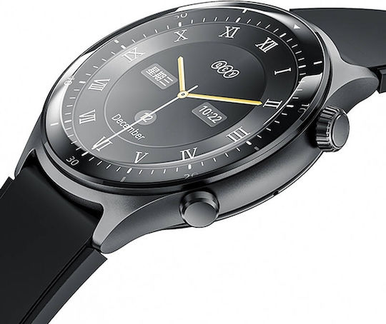 QCY Active GT S7 Stainless Steel Smartwatch with Heart Rate Monitor (Black)