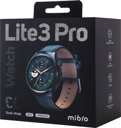 Mibro Watch Lite3 Pro 45mm Waterproof with Heart Rate Monitor (Blackish Green)
