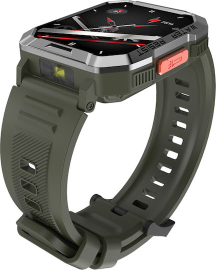 BlackView W60 50mm Smartwatch με Παλμογράφο (Πράσινο)