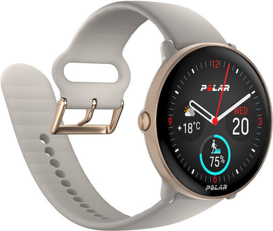 Polar Ignite 3 43мм Смартчасовник с Пулсомер (Greige Sand)