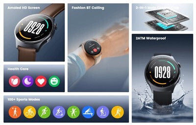 Mibro Lite 3 45mm Smartwatch with Heart Rate Monitor (Gray)