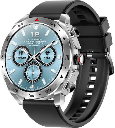 Microwear K95 Smartwatch with Heart Rate Monitor (Black Steel)