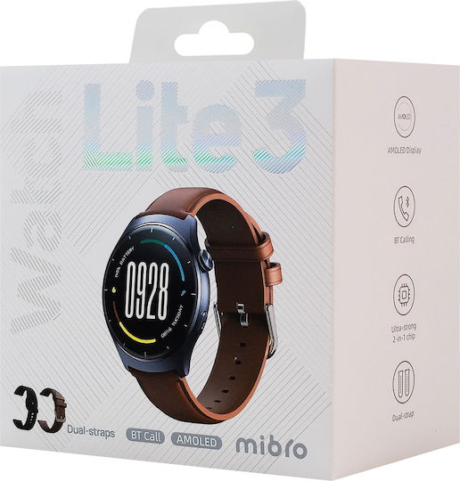 Mibro Lite 3 45mm Smartwatch with Heart Rate Monitor (Gray)