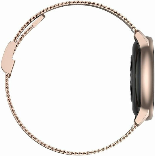 Oromed Oro Lady Stainless Steel 43mm Smartwatch with Heart Rate Monitor (Gold)