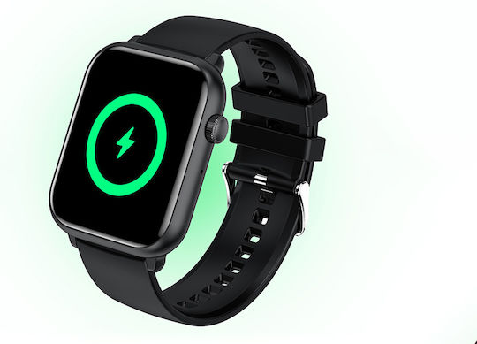 Colmi C80 Smartwatch με Παλμογράφο (Μαύρο)