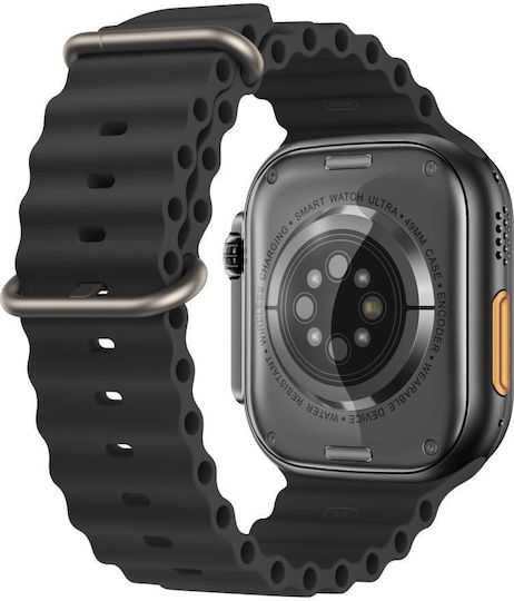 XO M8 Pro Smartwatch με Παλμογράφο (Μαύρο)
